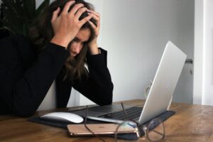 technology challenges frustrated woman